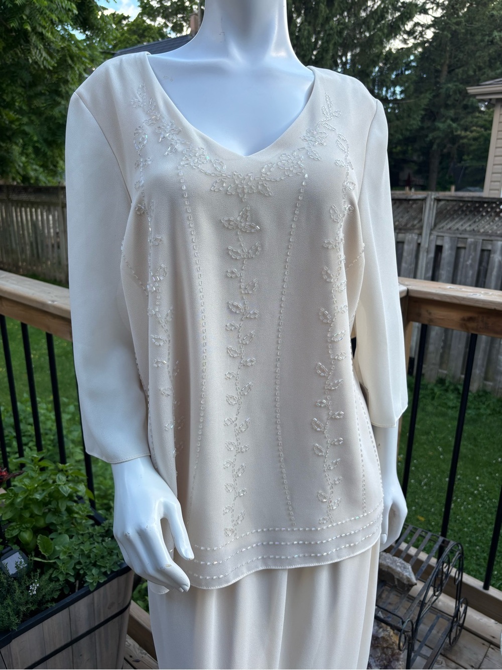 NWT Vintage Pride & Joy Cream 2-Piece Skirt Set